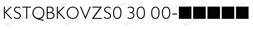 KSTQBKOVZS0 30 00字体转换